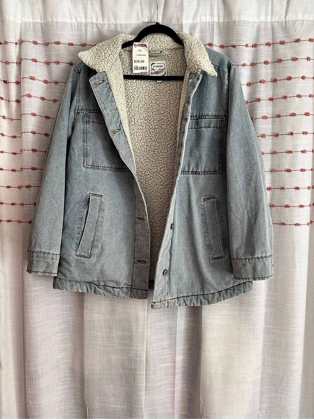 Stoosh Vintage Denim by 26 International Sherpa-Lined Trucker Jacket - NWT!